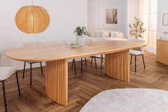 Ausziehbarer Esstisch VALHALLA WOOD 220-280cm natur Eichenholz