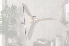 Authentische Wanddekoration SCREW III 97cm kupfer geflammt Flugzeug Propeller