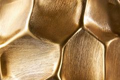 Elegante Vase ORGANIC ORIENT 45cm gold Hammerschlag Design