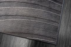 3D strukturierter Kurzflor Teppich WAVE 230x160cm anthrazit Hoch-Tief-Effekt