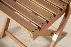 Outdoor Balkon Stuhl BALI natur honey Akazienholz klappbar wetterfest Gartenstuhl