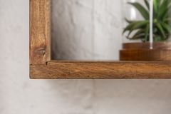 Massives Wandregal 3er Set HEMINGWAY 94cm braun aus Mangoholz