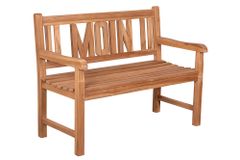 Massive Gartenbank EMPIRE TEAK Moin 120cm natur Teakholz