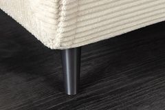Retro Schlafsessel SMART MULTIFUNCTION 100cm beige Cord Bettfunktion inkl. Kissen