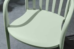 In- und Outdoor Stuhl STUDIO ITALIA salbei stapelbar Kunststoff Gartenstuhl