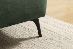 Modernes Ecksofa MARRAKESCH 265cm grün Samt 3-Sitzer inkl. Kissen Ottomane rechts