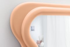 Design Wandspiegel CURVY 160cm apricot Pastell Spiegel