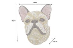 Extravagante Wanddekoration FRENCH BULLDOG 25cm mehrfarbig handmade