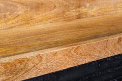 Massives Wandregal MAKASSAR 110cm natur Mangoholz handmade