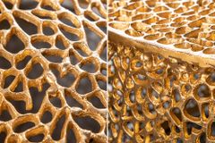 Filigraner Couchtisch LEAF 80cm gold Metall handmade Blatt-Design