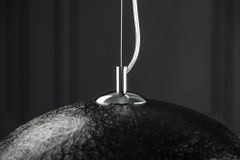 Elegante Design Hängeleuchte GLOW 50cm schwarz gold Hängelampe