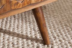 Massivholz Couchtisch MYSTIC LIVING 100cm braun Sheesham stone finish mit Stauraum