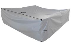 Quadratische Schutzhaube PRESTIGE PROTECT 260cm anthrazit Abdeckung Lounge-Set