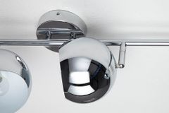 Moderne Deckenleuchte BUBBLE  105cm silber Chrom Pendelleuchte