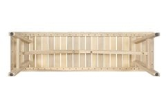 In- und Outdoor Sitzbank BALI 110cm natur hell Akazienholz wetterfest Balkonbank