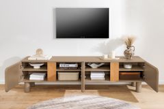 TV-Lowboard COSMO 180cm greige Eiche Soft Close Stauraum