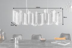 Extravagante Hängeleuchte ROYAL 120cm silber Hängelampe