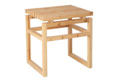 Design Sitzhocker LAGOON SPA 40cm Bambusholz Badhocker
