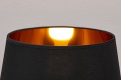 Extravagante Tischlampe BLACK BEAUTY 75cm schwarz gold Pferde-Skulptur
