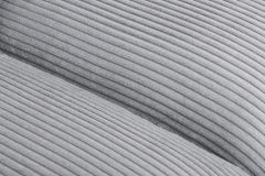 Großes 3-Sitzer Sofa HEAVEN 200cm hellgrau Cord Federkern Hussensofa abnehmbarer Bezug
