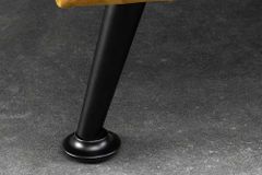 Schlafsofa JAZZ 190cm senfgelb Samt 3-Sitzer Couch