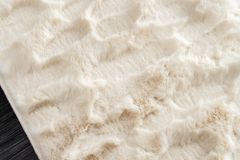 3D Hochflor Teppich DUNE 230x160cm beige Hoch-Tief-Effekt