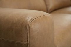 Echtleder Sofa BIG GEORGE 245cm cognac Taschenfederkern 3-Sitzer Couch