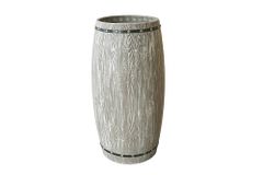 Shabby Chic Weinregal BODEGA 100cm natur Pinie Weinfass für 24 Flaschen