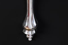 Barocke Wandkonsole SCALA 60cm silber Aluminium Wandregal