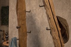 Massive Garderobe HEMINGWAY 200cm Teakholz Kleiderständer