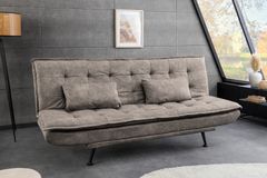 Modernes Schlafsofa JAZZ 190cm antik taupe Microfaser 3-Sitzer Couch