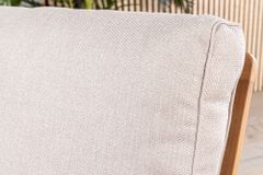 Wetterfester Gartenstuhl COMFORT LINE natur beige Akazienholz Loungesessel