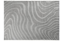 Design Teppich WAVE 240x170cm grau 3D-Effekt