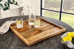 Massives Tablett MAKASSAR 50cm Mangoholz Servierbrett