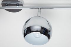 Moderne Deckenleuchte BUBBLE  105cm silber Chrom Pendelleuchte