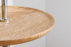 Dekorative Etagere PURE NATURE 68cm silber Mangoholz handmade drei Etagen