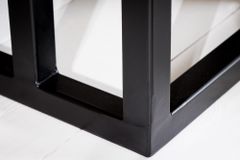 Massivholz Beistelltisch CONCIERGE 60cm braun Sheesham stone finish mit Stauraum