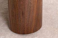 Stilvoller Couchtisch ORGANIKO 110cm weiß braun Walnuss Pandora Keramik