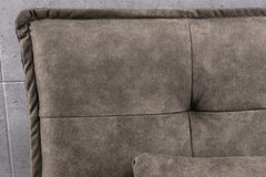 Modernes Schlafsofa JAZZ 190cm antik taupe Microfaser 3-Sitzer Couch