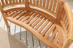 Massive Gartenbank EMPIRE TEAK 120cm natur Teakholz
