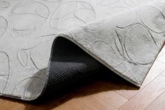 3D Hochflor Teppich LUNA 300x230cm hellgrau Hoch-Tief-Effekt Indoor-Teppich