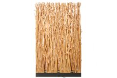 Handgefertigte Stehlampe NATURAL PARAVENT 180cm Longan-Holz Raumtrenner