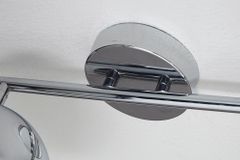 Moderne Deckenleuchte BUBBLE  105cm silber Chrom Pendelleuchte