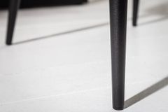 Retro Design Stuhl MODENA stone grau mit Ziersteppung