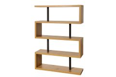 Design Regal SNAKE 165cm Eichenoptik Bücherregal mit fünf Böden
