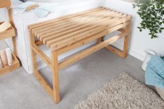 Design Sitzbank LAGOON SPA 75cm Bambusholz Badezimmerbank