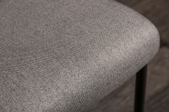 Moderner Freischwinger Stuhl COMFORT grau mit Komfortgriff