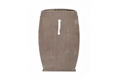 Elegantes Regal BODEGA 79cm natur Pinie halbes Weinfass Shabby Chic