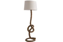 Maritime Stehlampe SEVEN SEAS 158cm Seil-Stehleuchte Leinenschirm