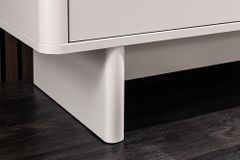 Design Sideboard SAVOY 150cm kaschmir weiß Marmor Keramik mit sechs Schubladen